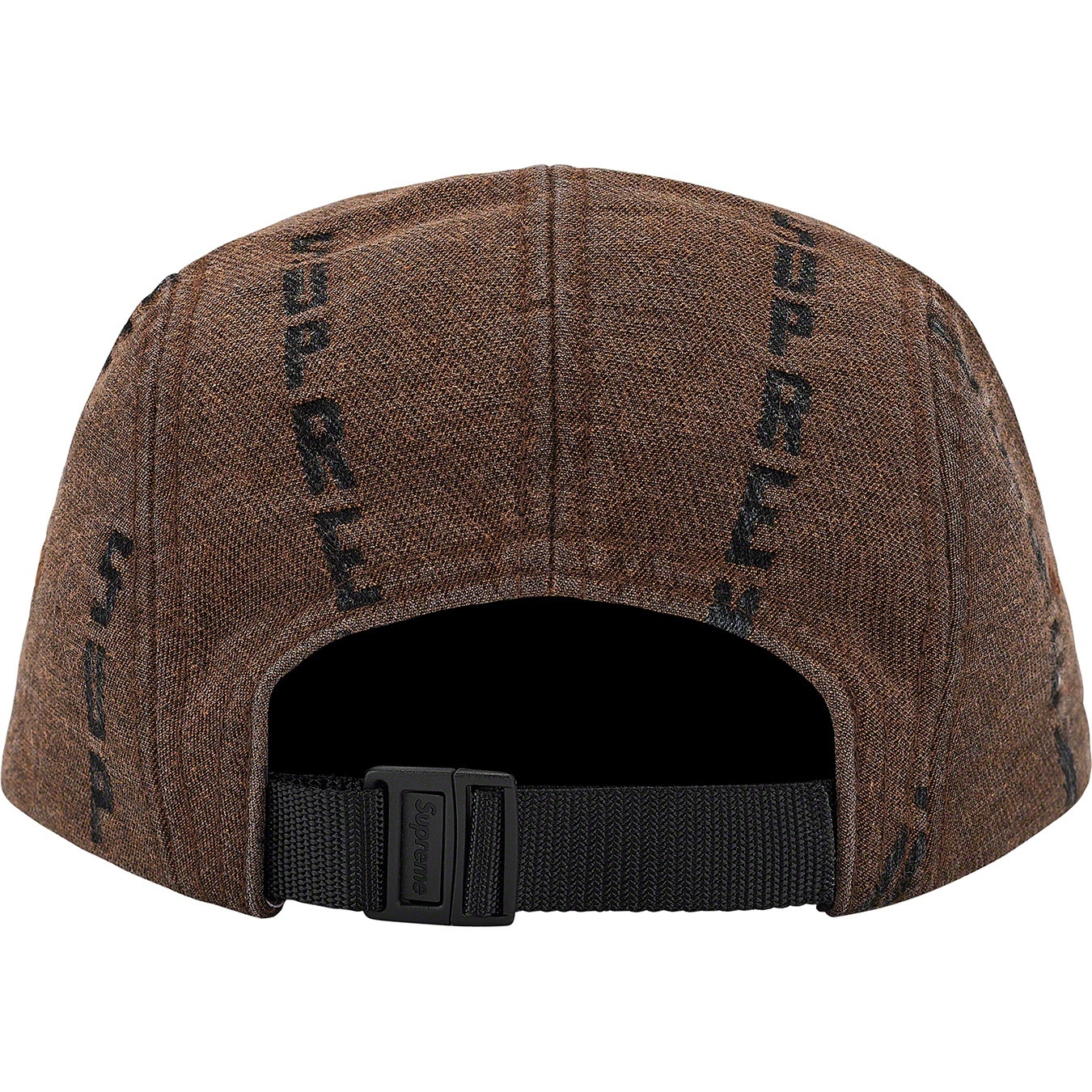Logo Stripe Jacquard Denim Camp Cap view 6